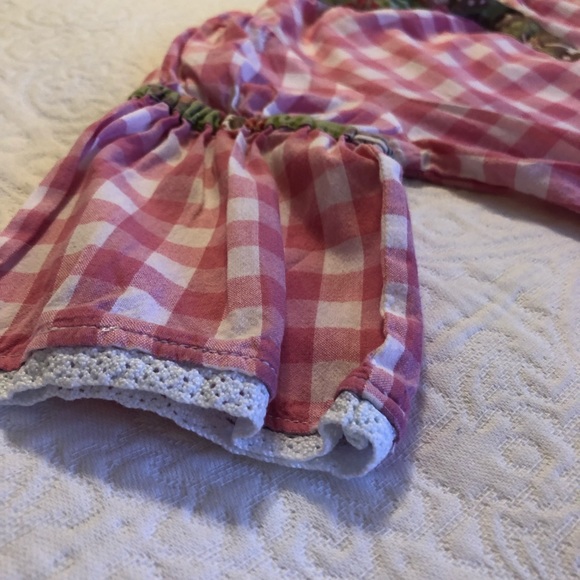 Le Fromage et L'orange girls plaid top size 6 - Picture 4 of 4